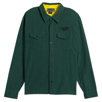 Antihero Basic Eagle Flannel Shirt - Dark Green