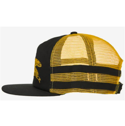 Antihero Basic Eagle Mesh Trucker Snapback Hat - Black/Yellow side