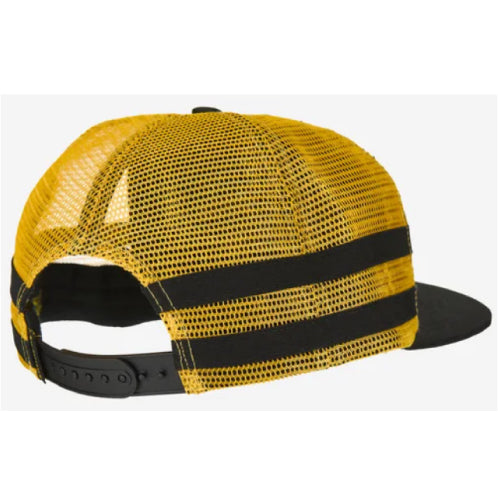 Antihero Basic Eagle Mesh Trucker Snapback Hat - Black/Yellow back
