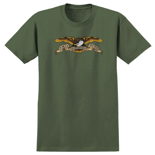 Antihero Classic Eagle Tee - Hemp Green