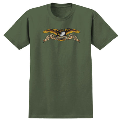 Antihero Classic Eagle Tee - Hemp Green