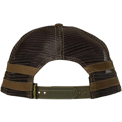 Antihero Basic Eagle Mesh Trucker Snapback Hat Brown Back