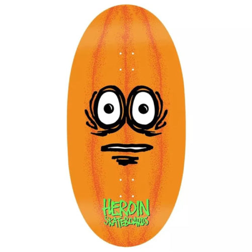 Heroin Eggzilla 3 Pumpkin Edition Skateboard Deck 14.0"