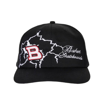 Baker Electrified B Snapback Hat - Black front