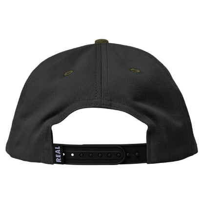 Real Embarcadero Snapback Hat - Black/Tan back