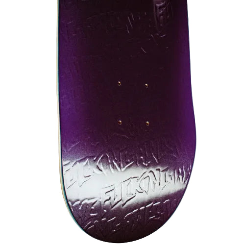 Fucking Awesome Phantom Purple Embossed Skateboard Deck 8.5" tail