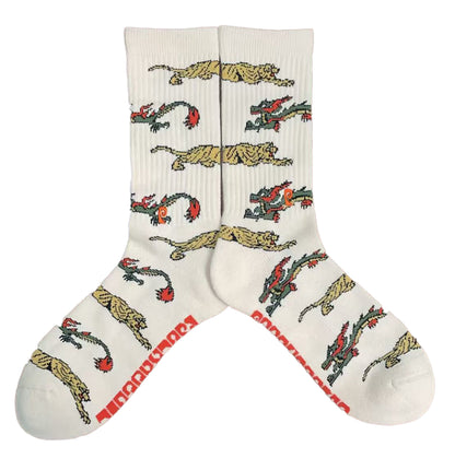 Psockadelic Enter the Dragon Crew Socks pair