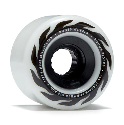 Bones ATF Rough Riders Wheels Eternal Flame Wheels 59MM 80A white profile