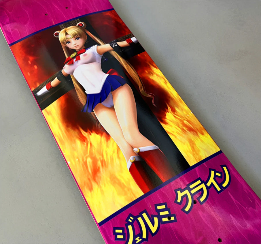 Hook-Ups Jeremy Klein Eternal Moon Special Edition Skateboard Deck Pink 8.5"
