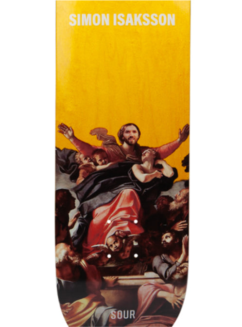 Sour Solution Simon Euro God Skateboard Deck 8.25" close