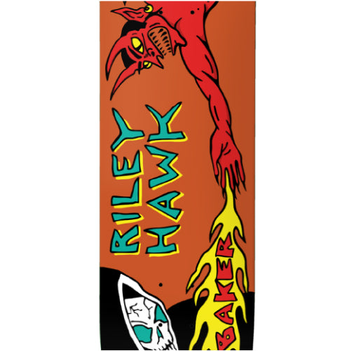 Baker Hawk Evil vs. Evil Skateboard Deck 8.5" close
