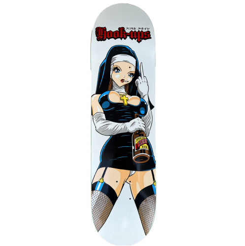 Hook-Ups Evil Nun Skateboard Deck 8.25" stock