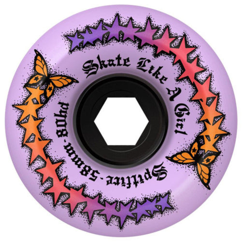 Spitfire Skate Like a Girl Conical Full Wheels Lavender 58MM 80D