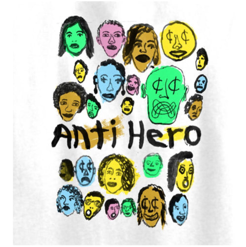 Antihero Expressions Bongo Tee - White graphic