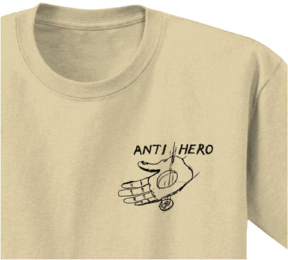Antihero Expressions Hand Tee - Cream graphic