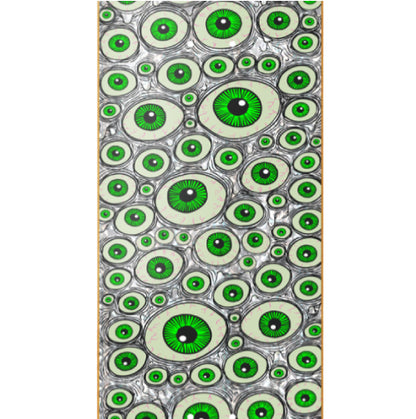 Heroin Eyes Symmetrical Skateboard Deck Holographic 8.25"