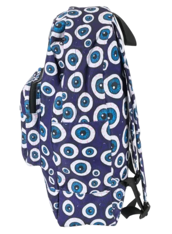 Heroin Eyes Backpack - Blue Eyes Multi side