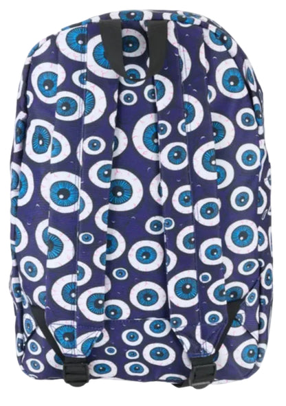 Heroin Eyes Backpack - Blue Eyes Multi back