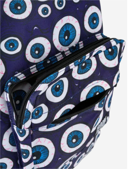 Heroin Eyes Backpack - Blue Eyes Multi front pockets