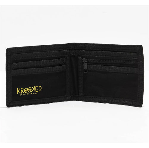 Krooked Eyes Bifold Wallet - Black