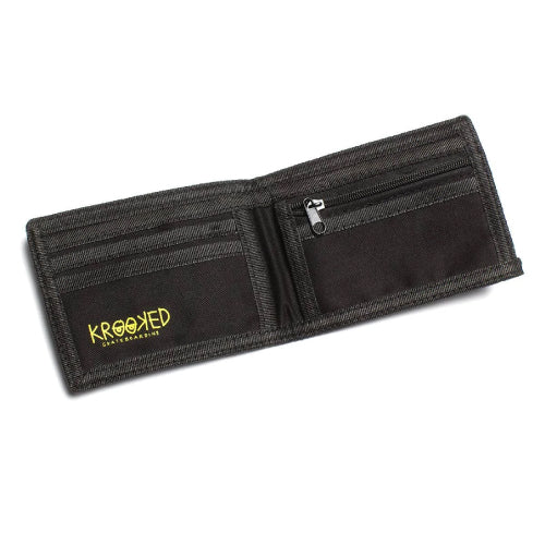 Krooked Eyes Bifold Wallet - Black