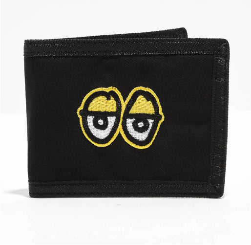 Krooked Eyes Bifold Wallet - Black