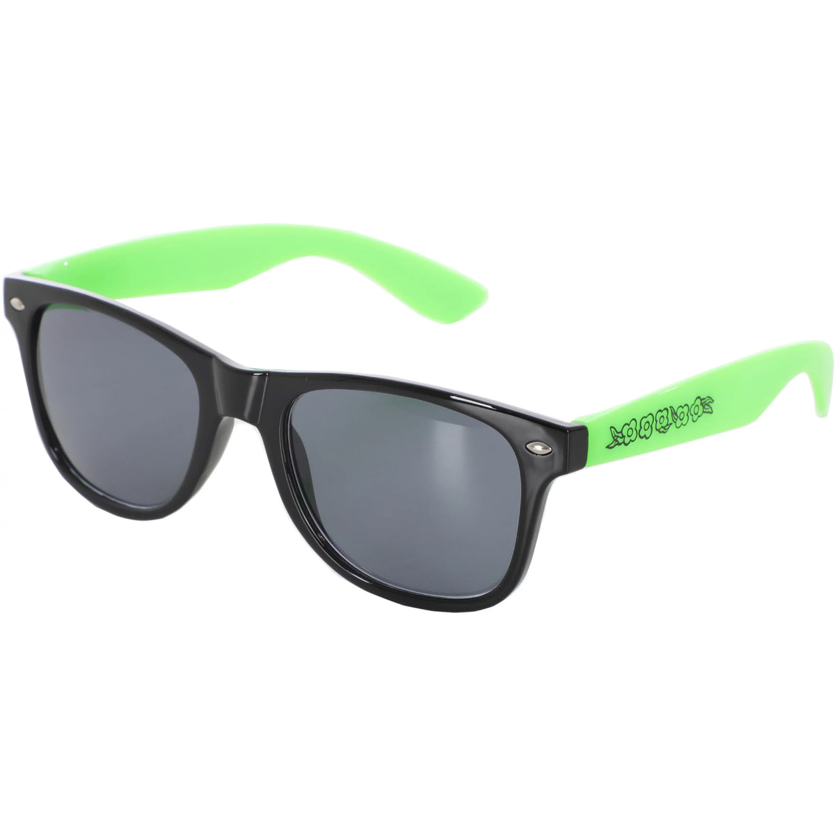 Krooked Eyes Sunglasses - Black/Neon Green