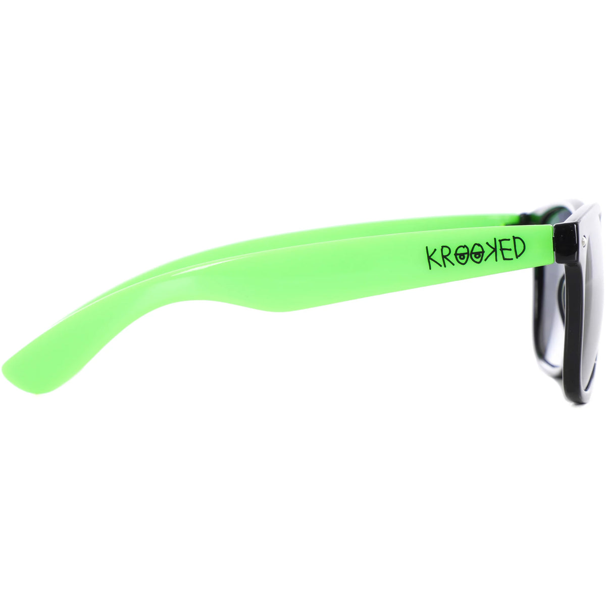 Krooked Eyes Sunglasses - Black/Neon Green