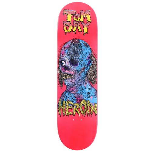 Heroin Tom Day Face Melter Skateboard Deck 8.75"
