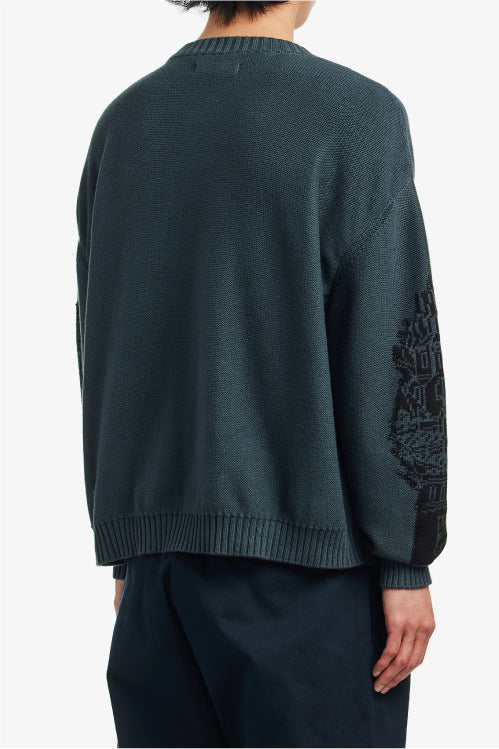 Fucking Awesome Falling Castles Sweater - Grey/Black