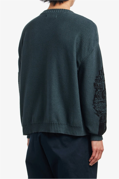 Fucking Awesome Falling Castles Sweater - Grey/Black