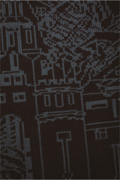 Fucking Awesome Falling Castles Sweater - Grey/Black