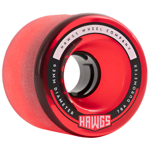 Hawgs Fatty 63MM 78A clear red