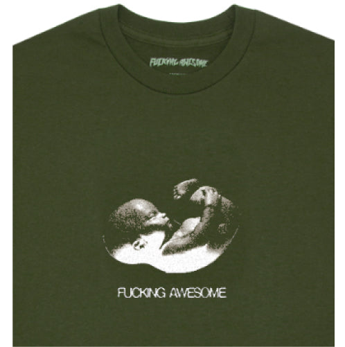 Fucking Fetus Logo Tee - Moss graphic