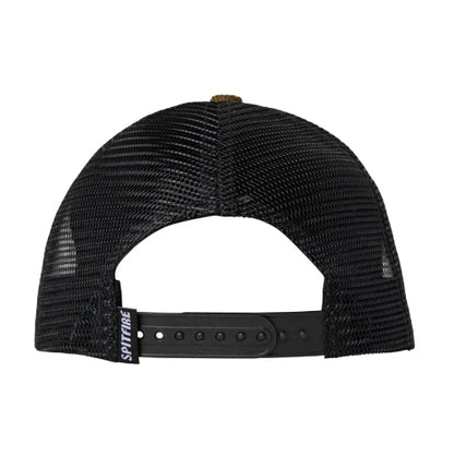 Spitfire Bighead Fill Corduroy/Mesh Snapback Hat - Brown/Black back