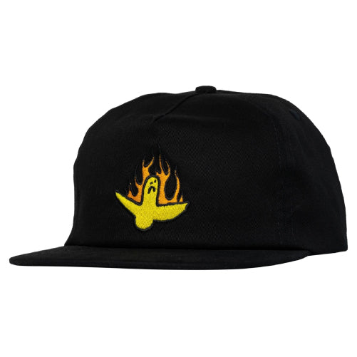 Krooked Fire Bird Snapback Hat - Black profile