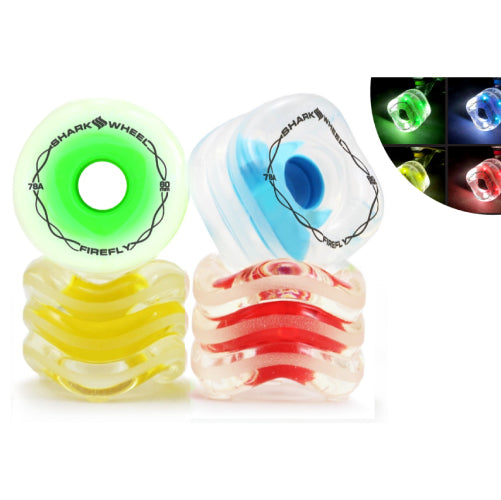 Shark Wheel Firefly Light Up Longboard Wheels 60MM 78A