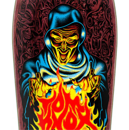 Santa Cruz Knox Firepit Shaped Skateboard Deck 10.0"