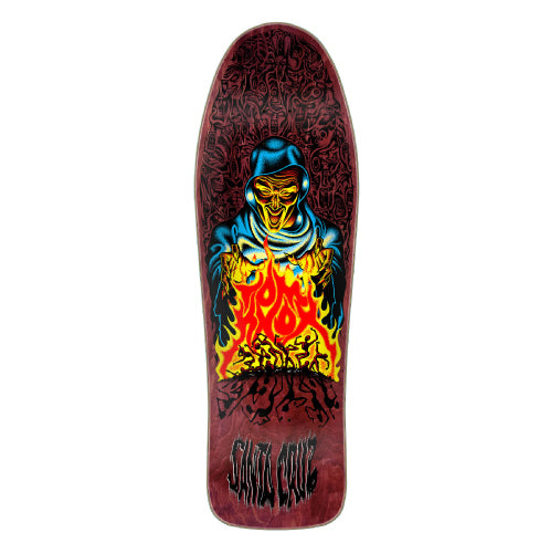 Santa Cruz Knox Firepit Shaped Skateboard Deck 10.0"