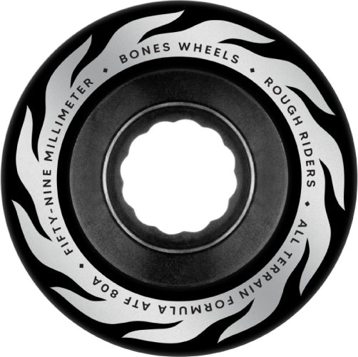 Bones ATF Rough Riders Wheels Eternal Flame 59MM 80A black