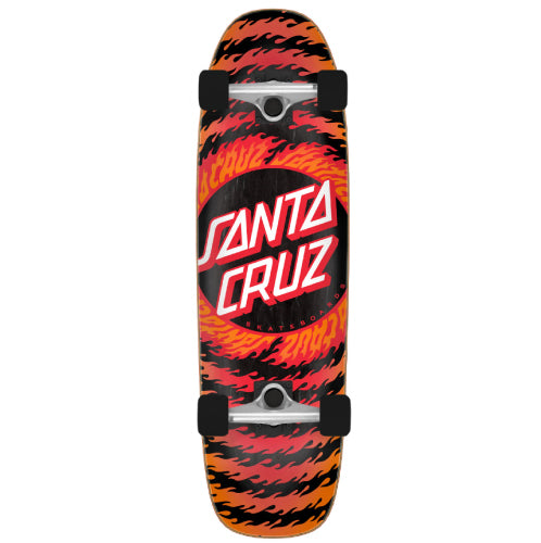 Santa Cruz Flame Ringed Dot Cruiser Complete 29.4" full