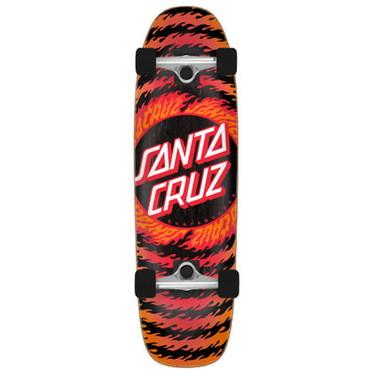 Santa Cruz Flame Ringed Dot Cruiser Complete 29.4" full