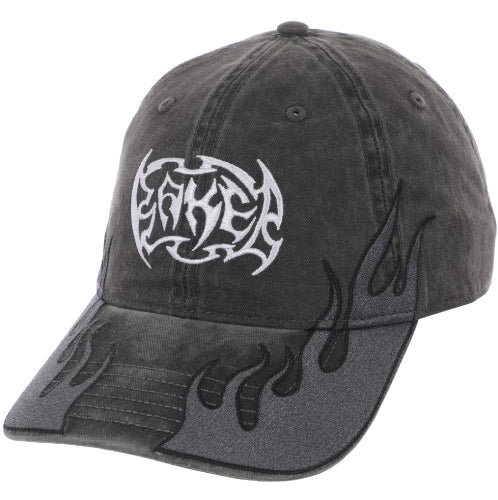 Baker Flames Dad Snapback Hat - Black