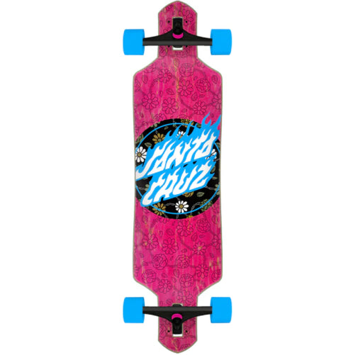 Santa Cruz Floral Flame Dot Drop Through Complete 36"