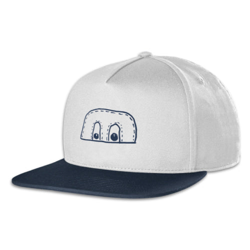 Etnies X FOS Snapback Hat - White/Navy front