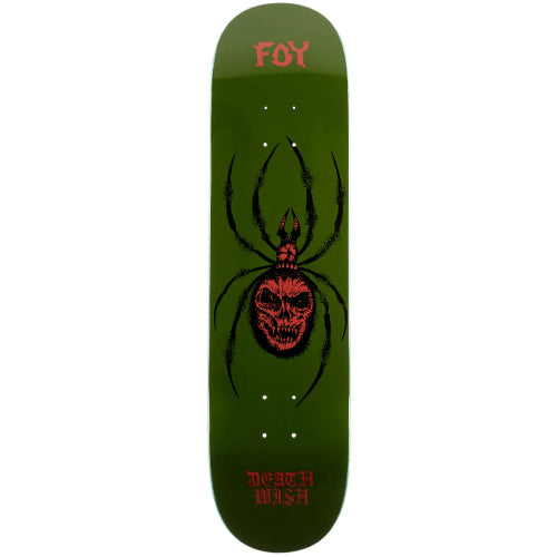 Deathwish Foy Arachnophobia Skateboard Deck 8.0"