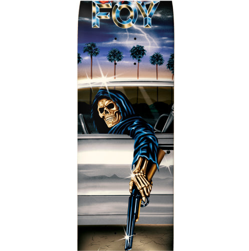 Deathwish Foy Samborgini Reaper Skateboard Deck 8.25" graphic