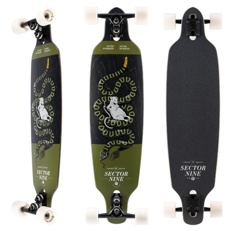 Sector 9 Fractal Rattler Sidewinder Longboard Complete 36" set