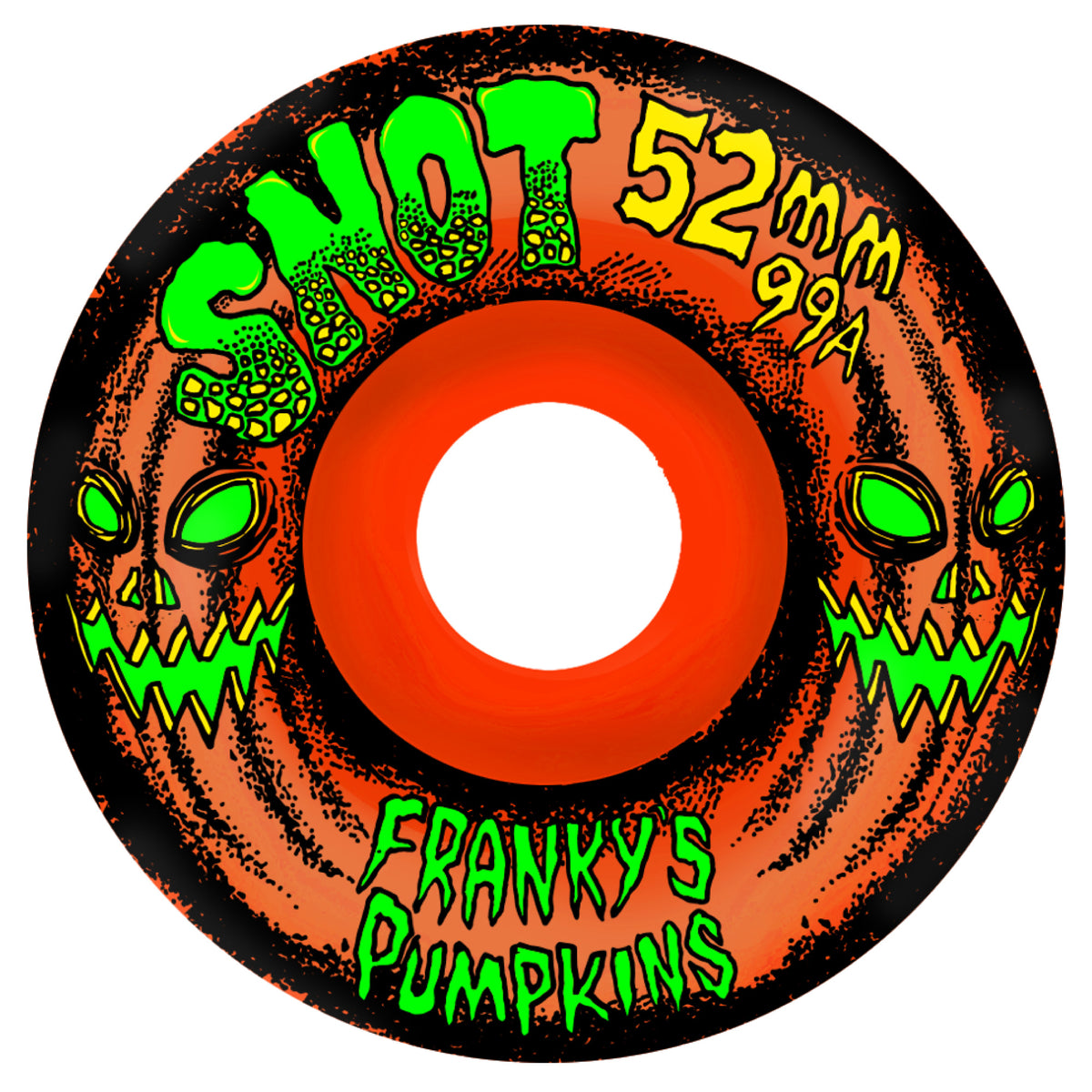 Snot Franky's Pumpkins Wheels Orange Swirl 52MM 99A