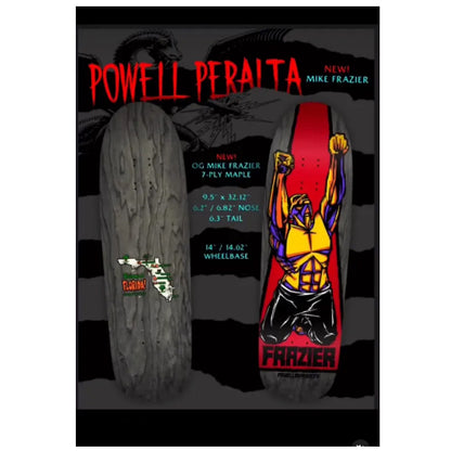 Powell Peralta Mike Fraizer Yellow Man Reissue Skateboard Deck 9.43"